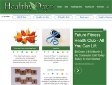 Tablet Screenshot of healthydayz.com